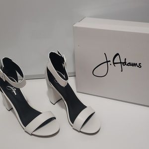 J. Adam's white women heels